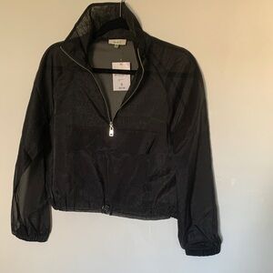 Women's cropped zip up